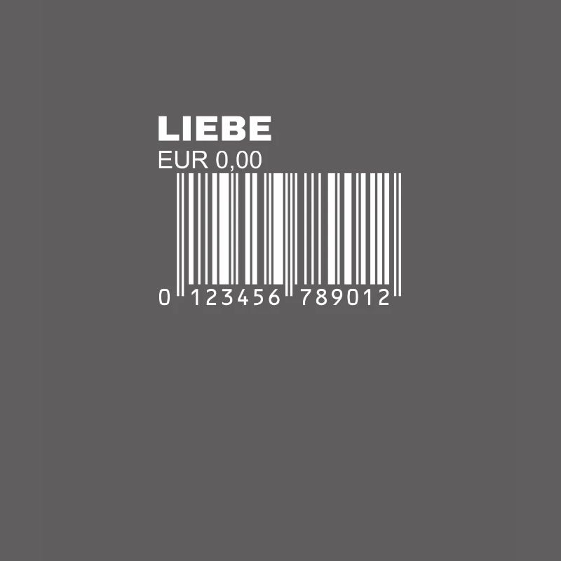 Liebe Barcode Strichcode Bar Code Trendy Statement