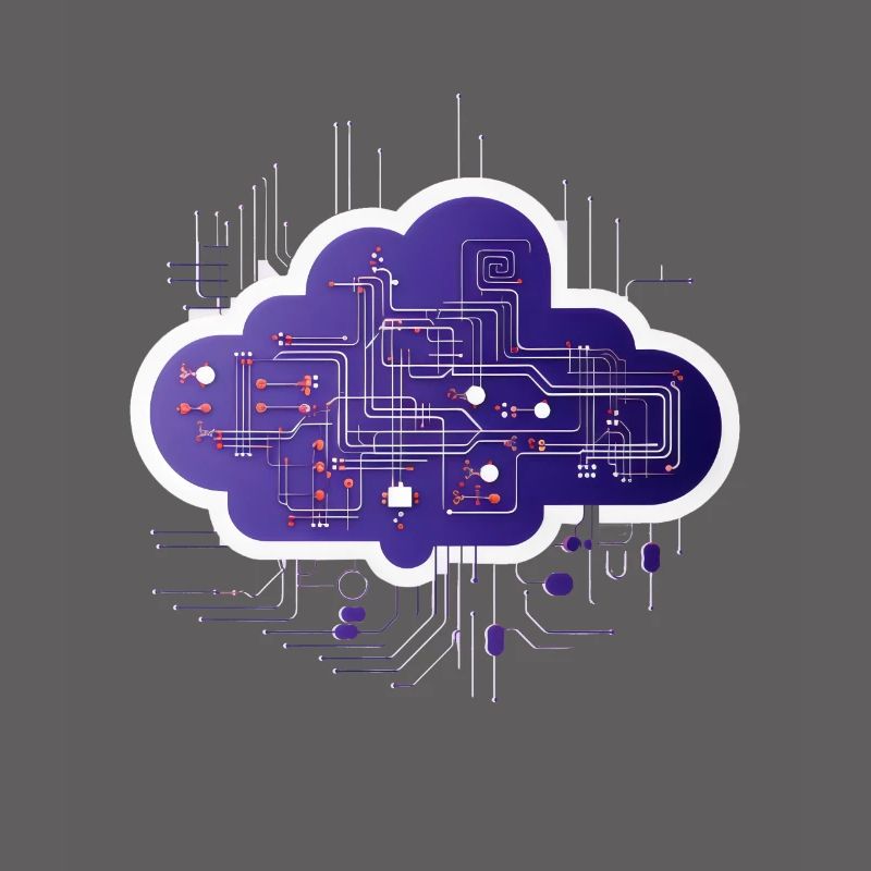 Cloud-Computing-Computerelektronik-Schaltung