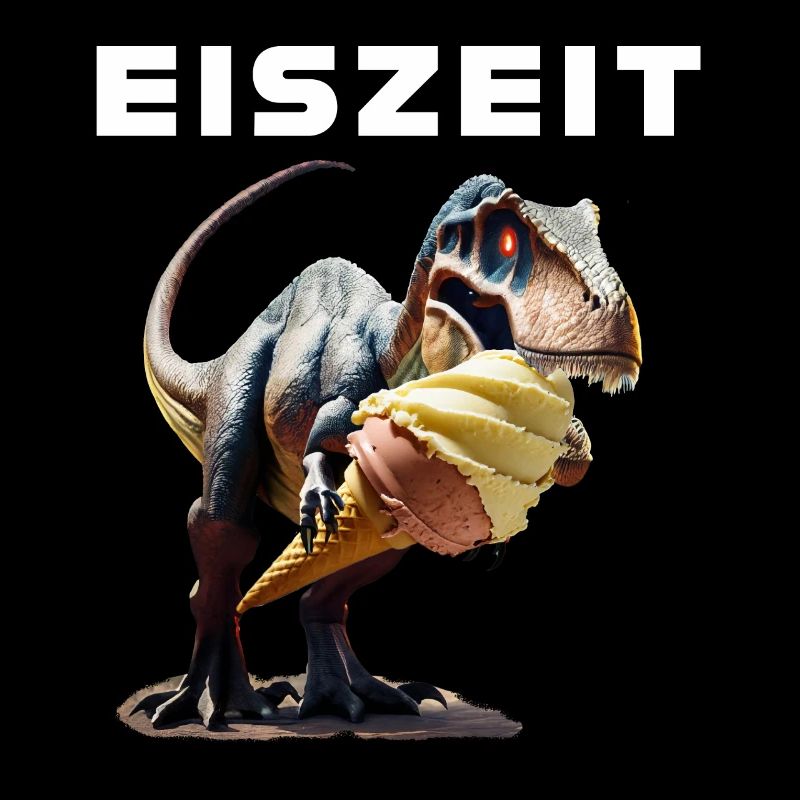Eiszeit mit Dinosaurier