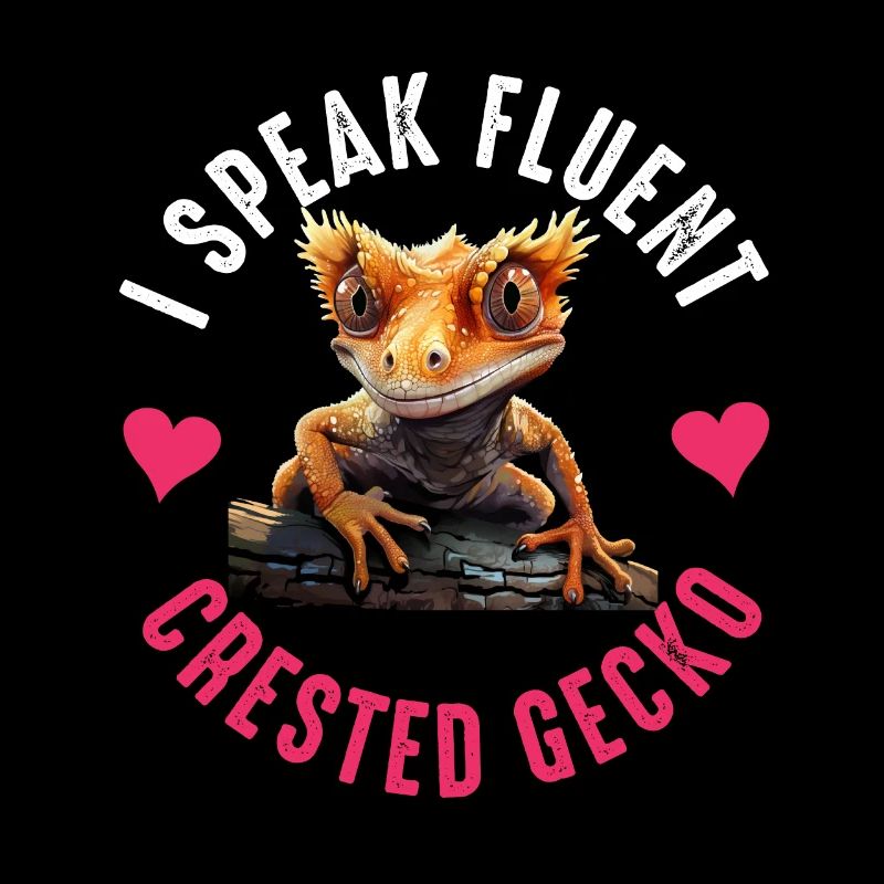 Crested Gecko Men Women Lizard Eyelash Gecko