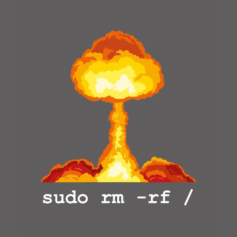 Linux Funny Linux Command Sudo RM RF für Männer