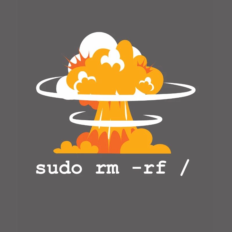Linux Funny Linux Command Sudo RM RF für Männer