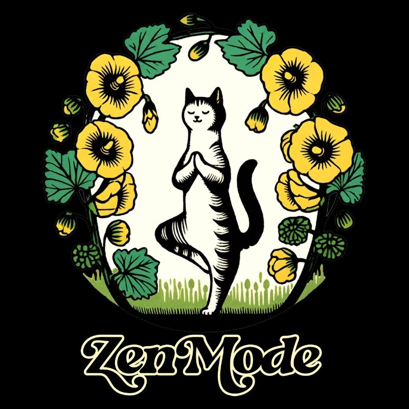 Zen Mode Kitty Cat