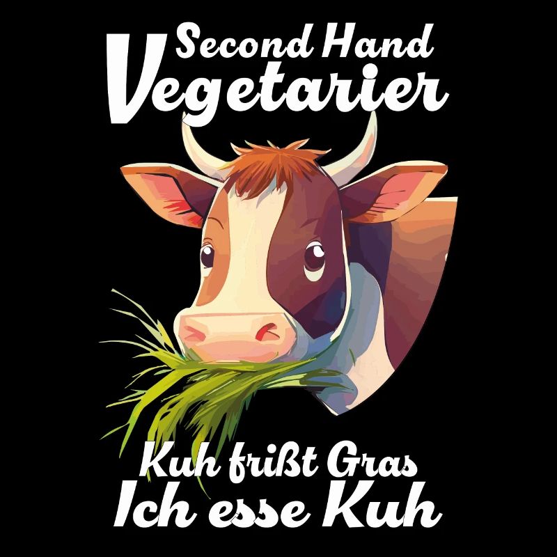 UNE VACHE VÉGÉTARIENNE MANGE DE L’HERBE