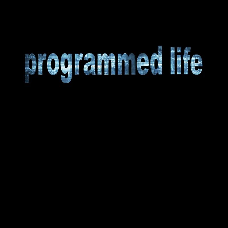Programmiertes Leben Typografie Programmed Life