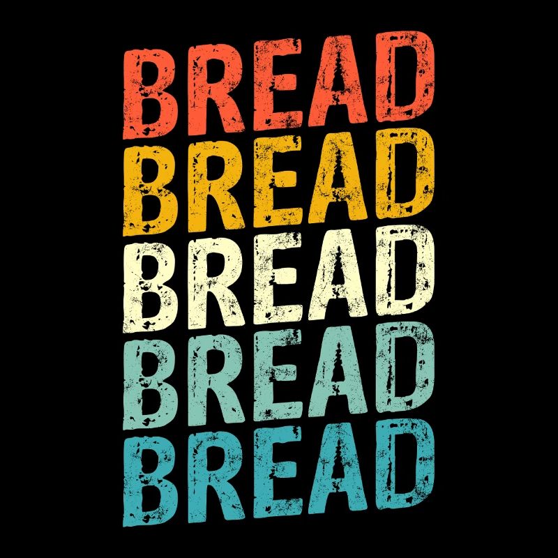 Bread Funny Backshop Bakery Retro Bread Loaf