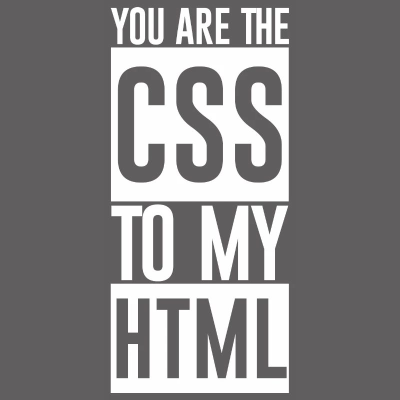 Vous êtes le CSS à mon HTML