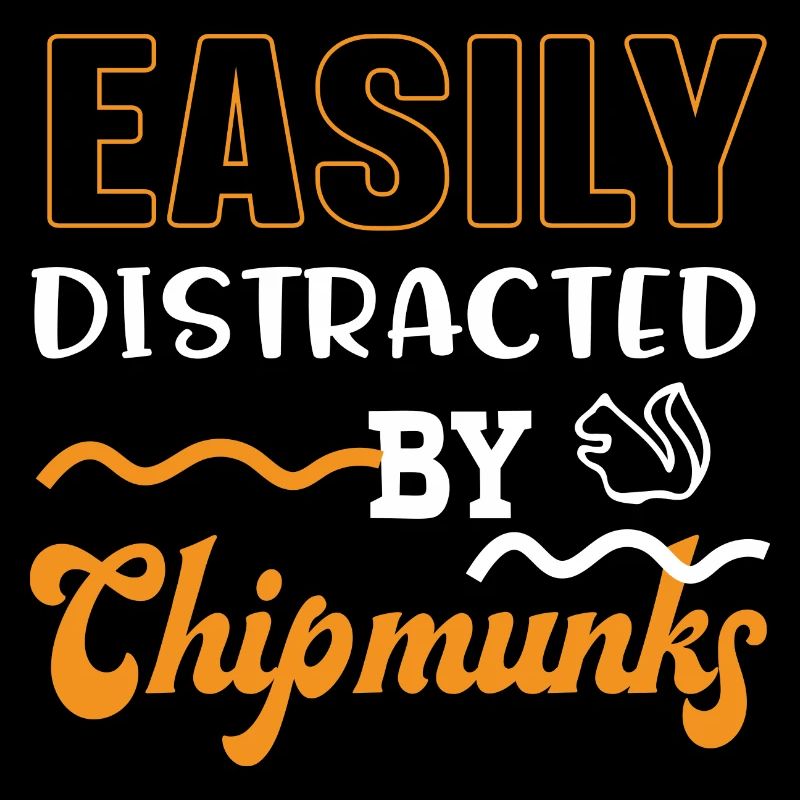 Distrait par les Chipmunks Ironic Squirrel Forest