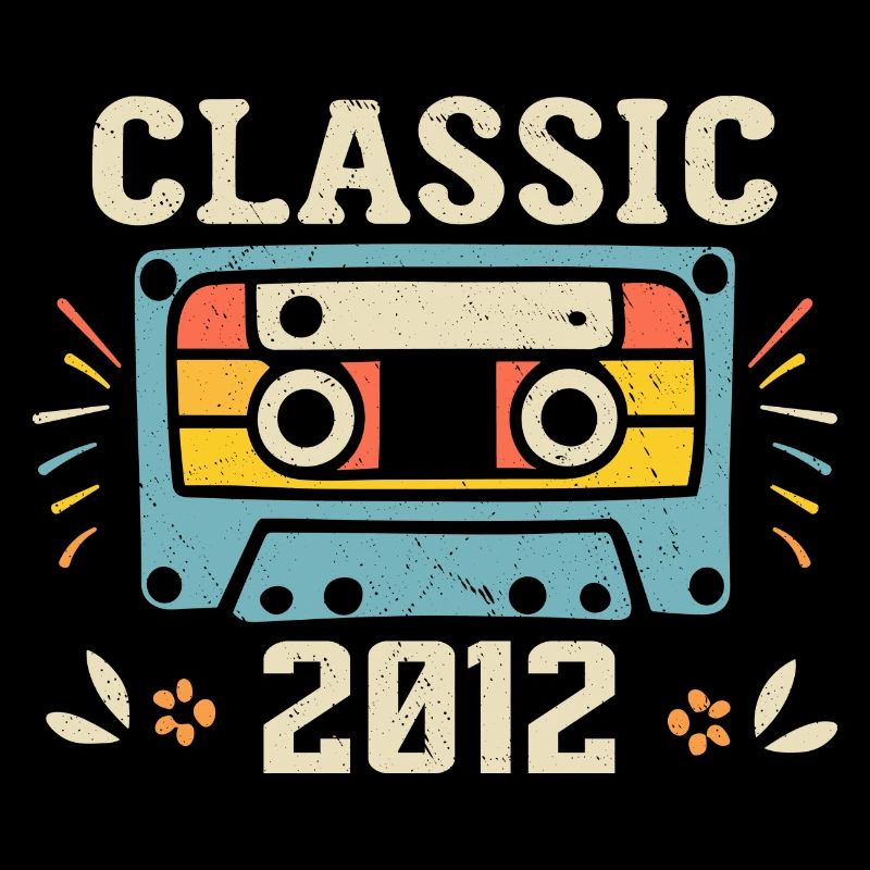 Vintage 2012 Retro Geburtstagskassette 2012