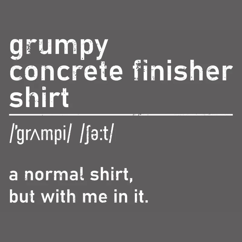 Concrete Mixer Construction Worker Grumpy
