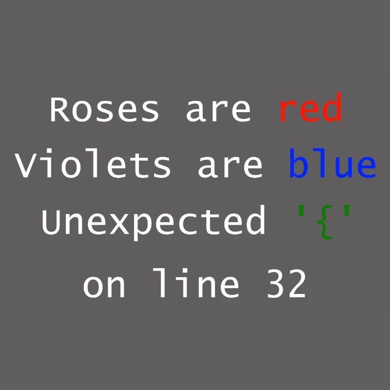 Unexpected on line | Programmer Computer Scientist