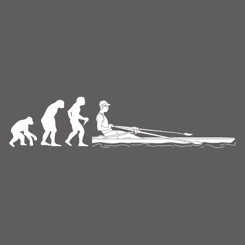 Evolution Ruderer Entwicklung eines Rudern