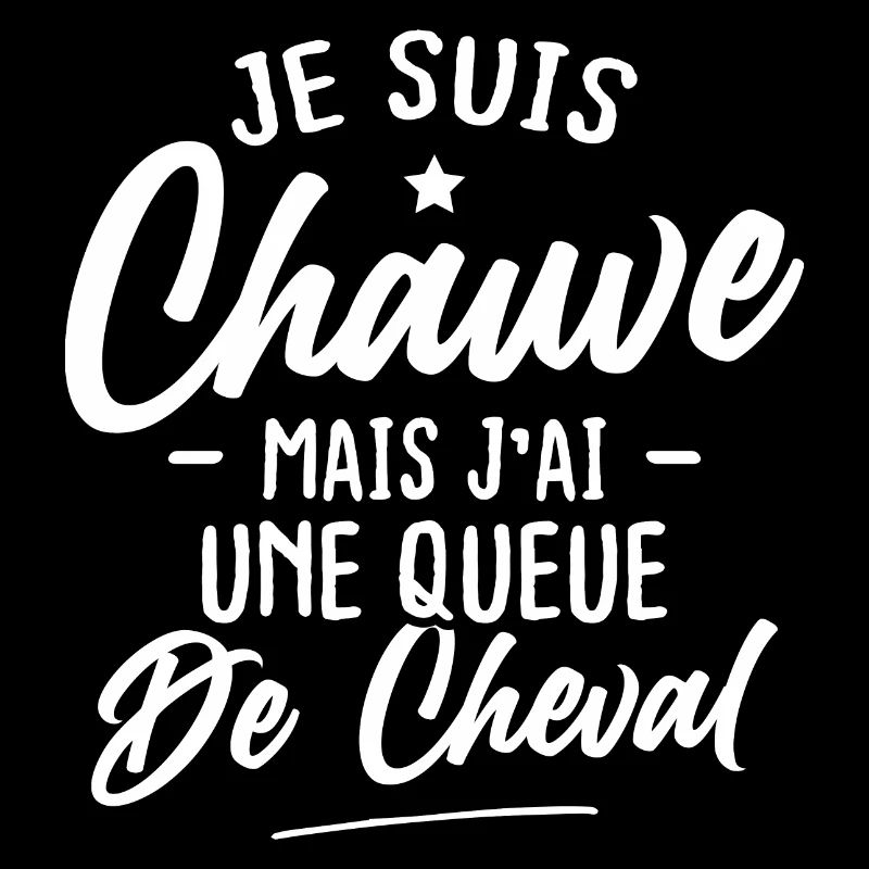 Je suis chauve mais j'ai une queue de cheval