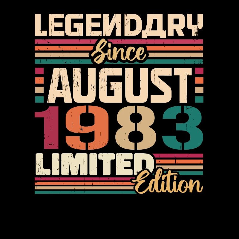 1983 August Birthday Legend August 1983