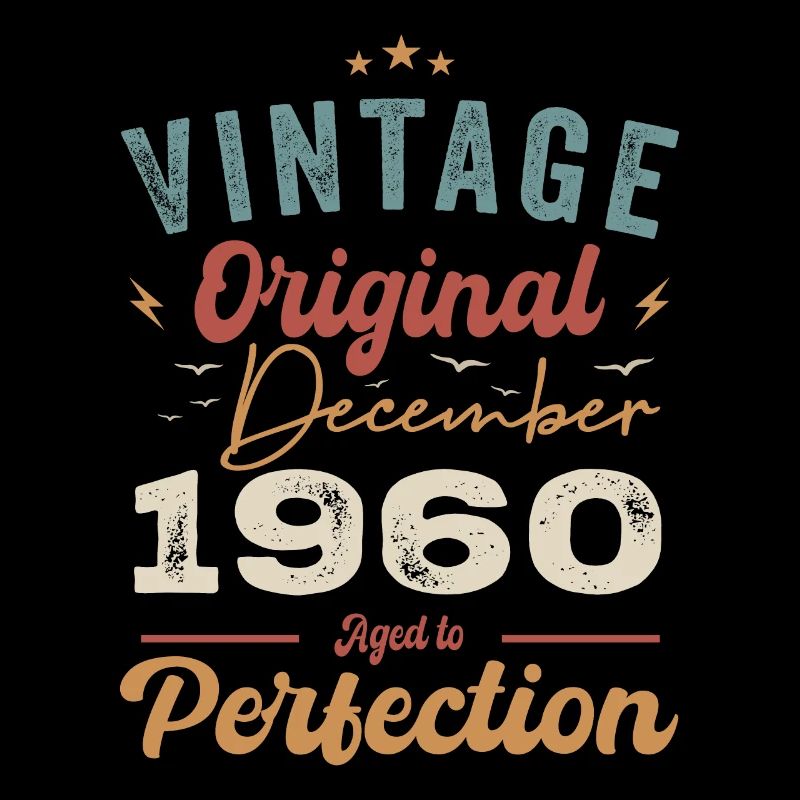 Vintage Geburtstag - Dezember 1960 - Geschenkidee