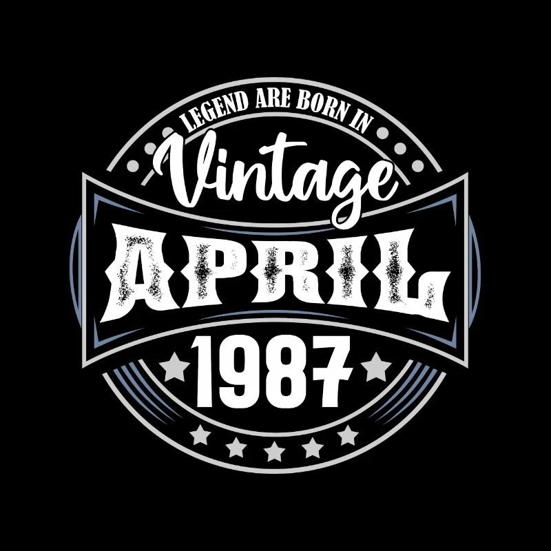April 1987. Geburtstagsgeschenk April 1987 April