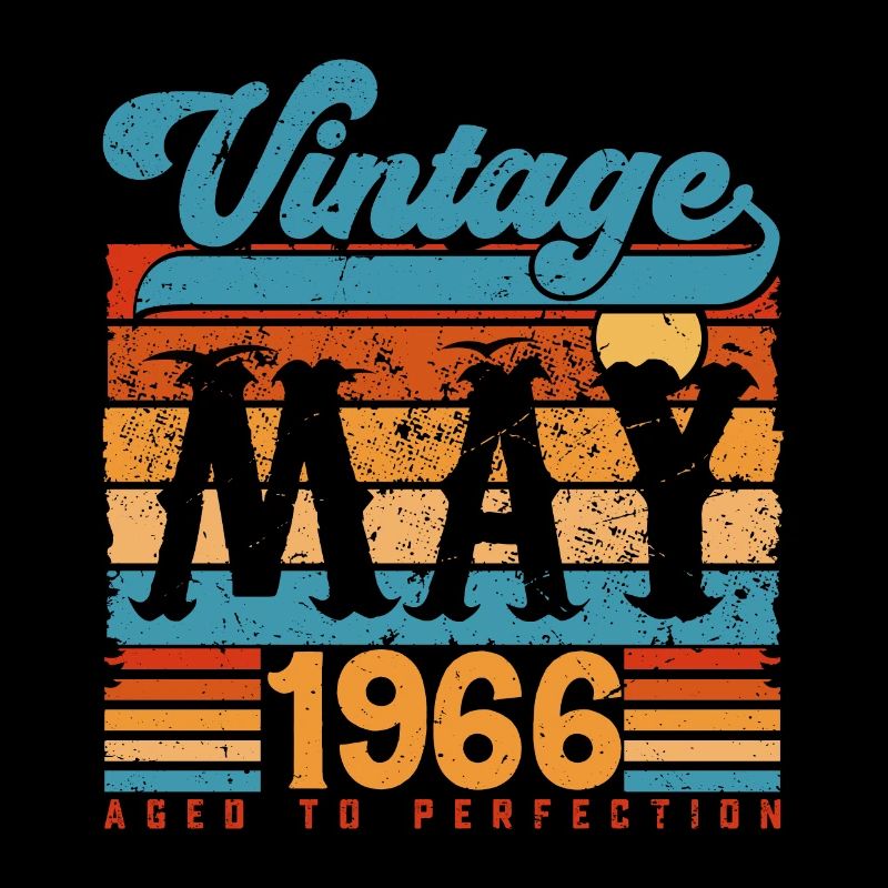 May 1966, Vintage Birthday Gift May 1966.