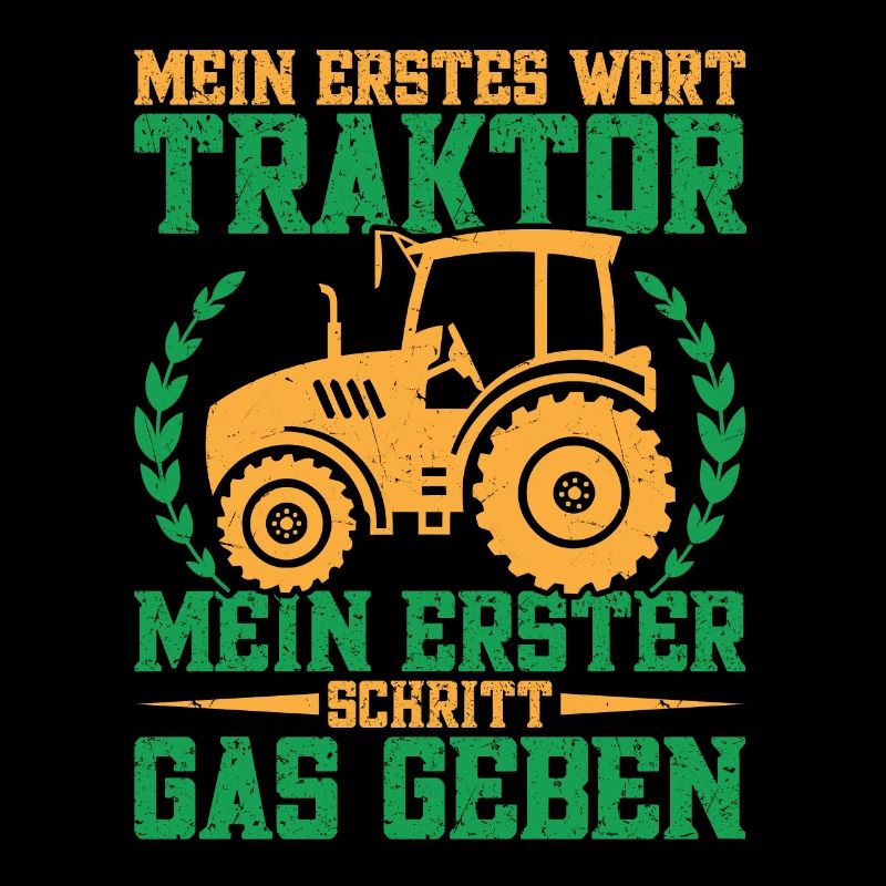 Traktor fahren Hühnerbauer Traktorfahrer