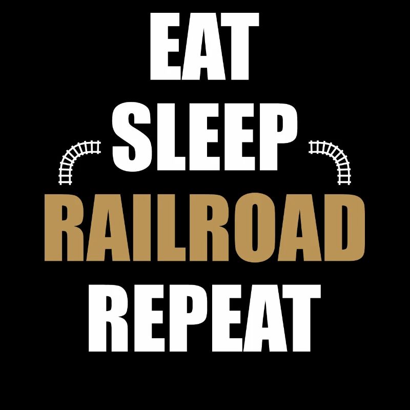 Eating sleeping railroad