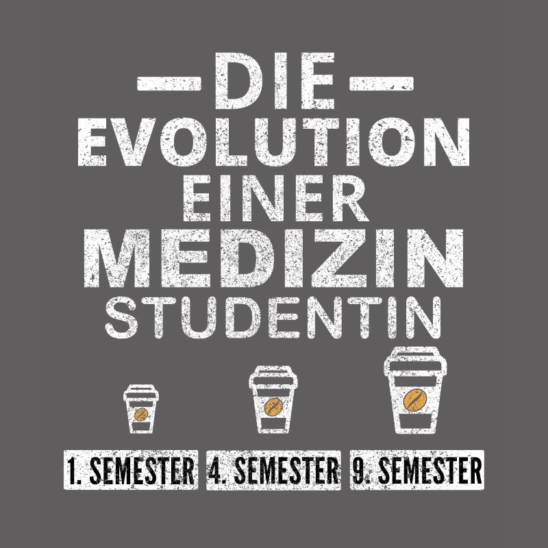Medizin Studentin Kaffee Evolution Geschenk