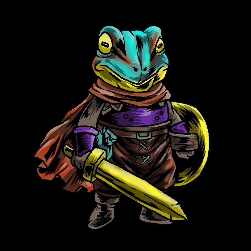 Chevalier Grenouille Bouclier Guerrier Épée Cavalier Cadeau