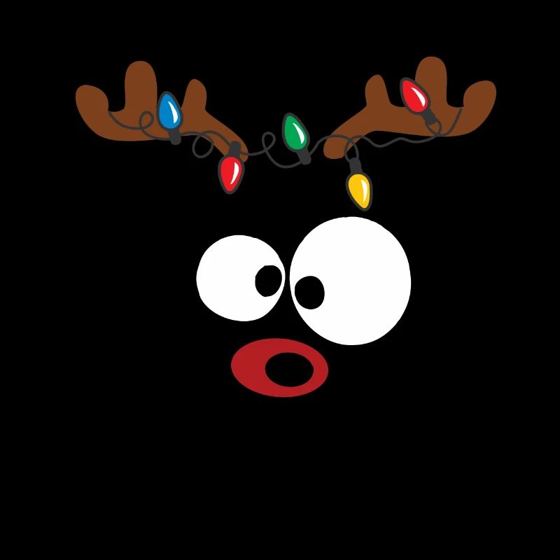 Drôles de nez de Noël rouge renne