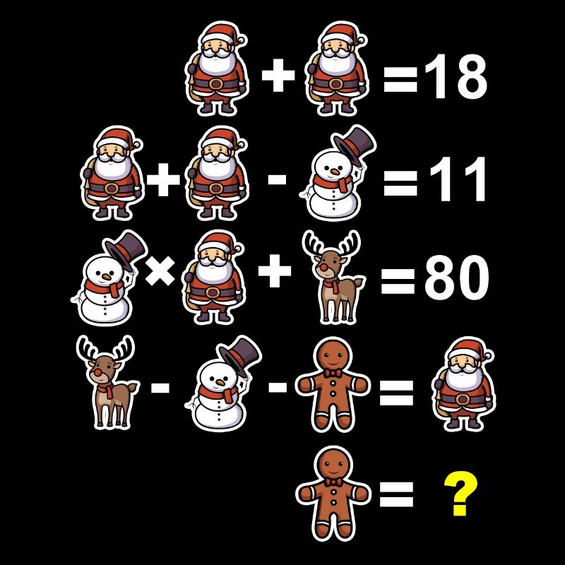 Math riddle math teacher elementary school Christmas