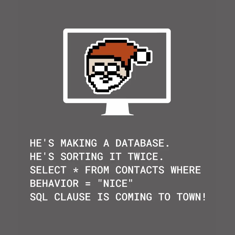 Christmas SQL Clause programmer IT gift
