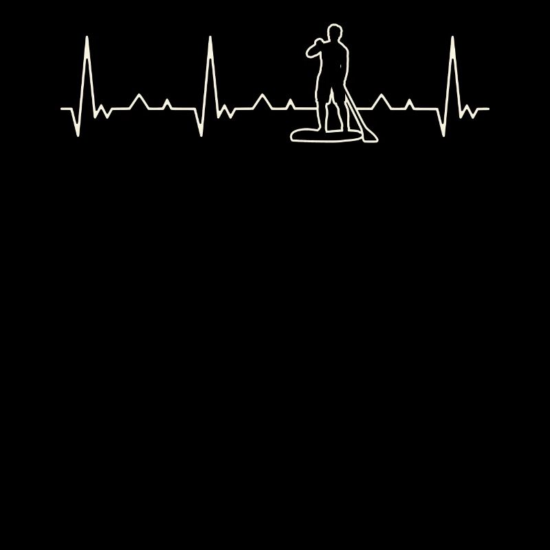 Paddel Board Typ. Herz. Liebe. Ekg. Impuls.