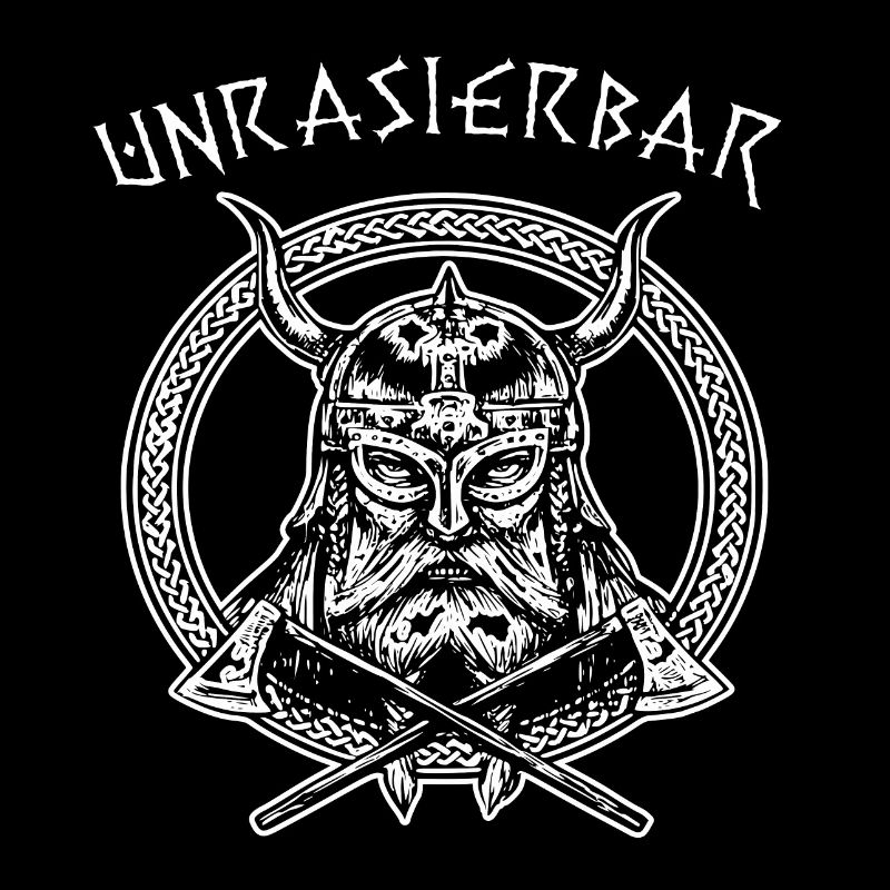 Bartträger Bart Wikinger Lustig Spruch Unrasierbar