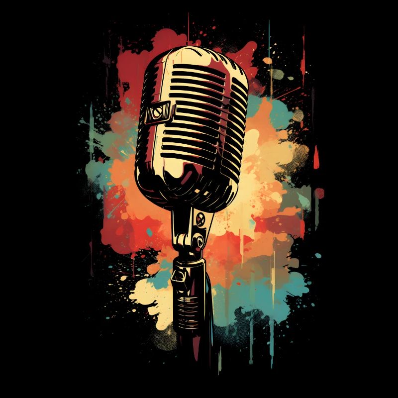 Microphone Couleur classique Splash