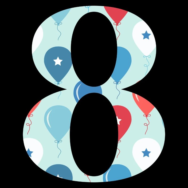 8e anniversaire ballon