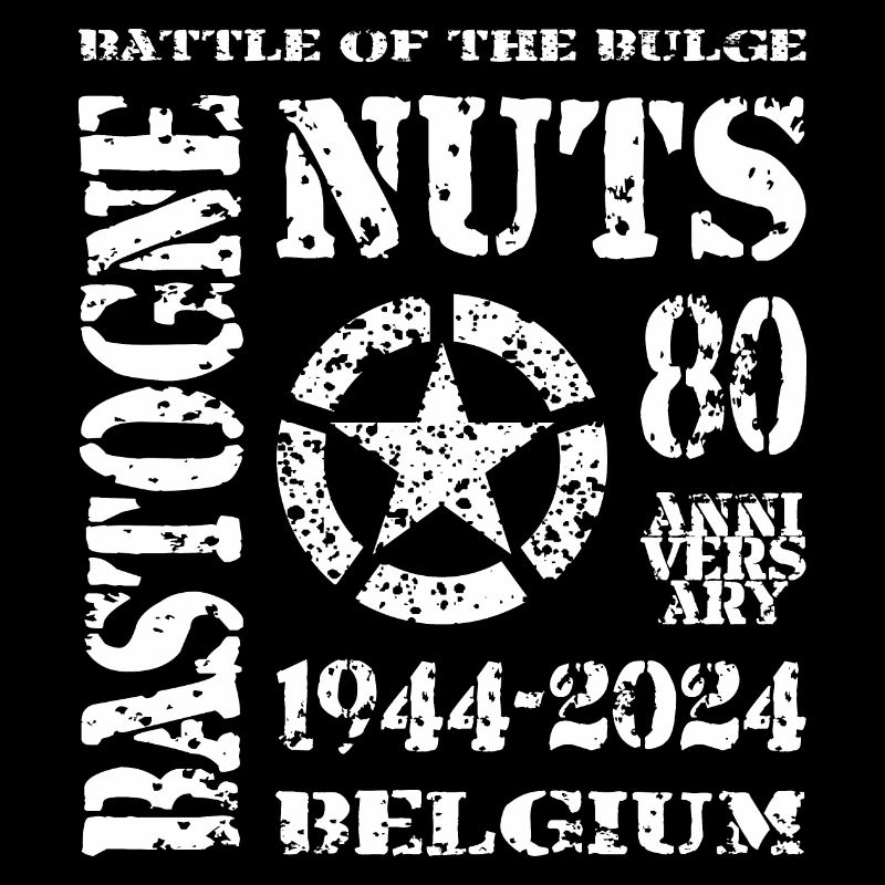 AVM Bastogne NUTS 80e anniversaire 1944 2024 Blanc
