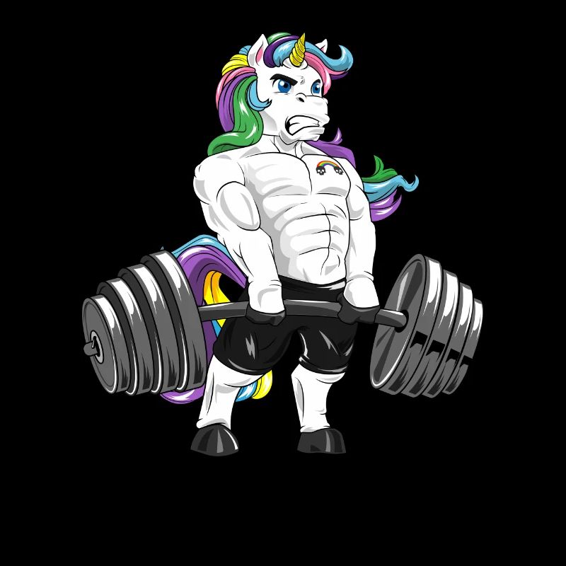 Einhorn Kreuzheben Workout Bodybuilder Geschenk