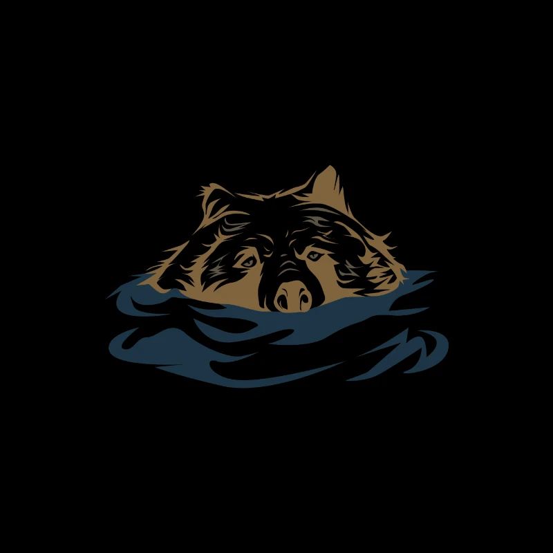 Grizzly bear nager idée cadeau