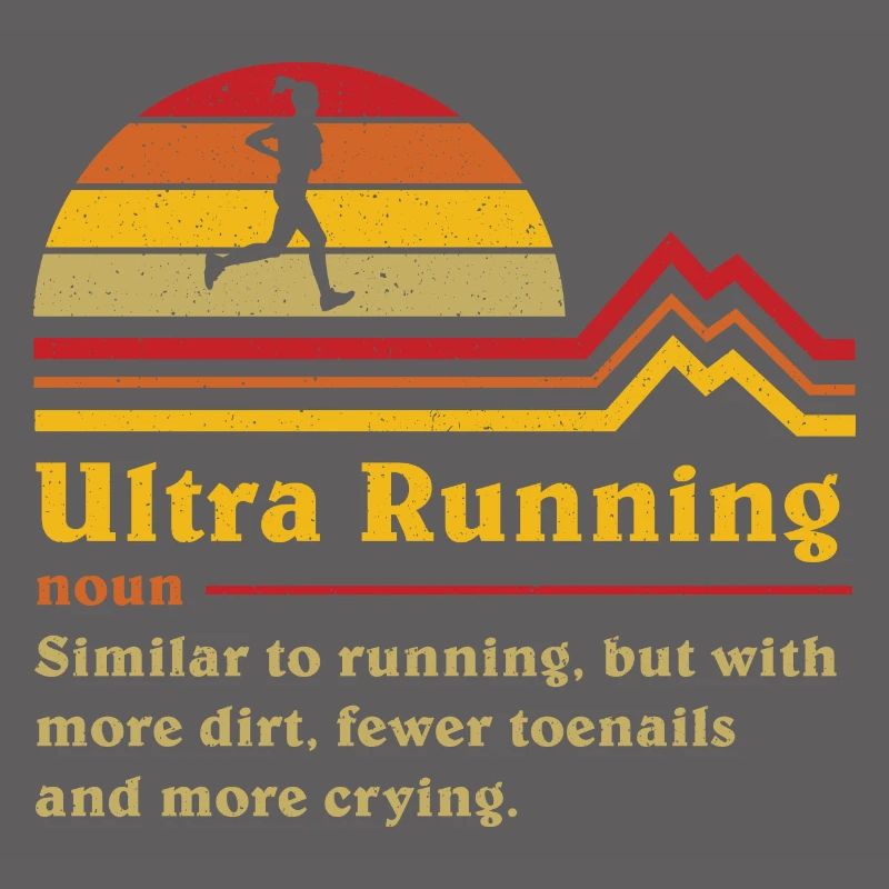 Coureur de trail ultra ultra-course de définition drôle