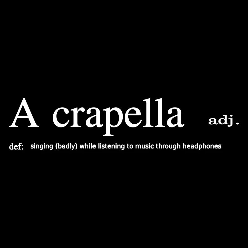 dictionary a crapella A cappella Musik Chor singen