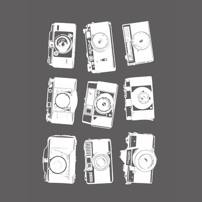 Retro camera collage