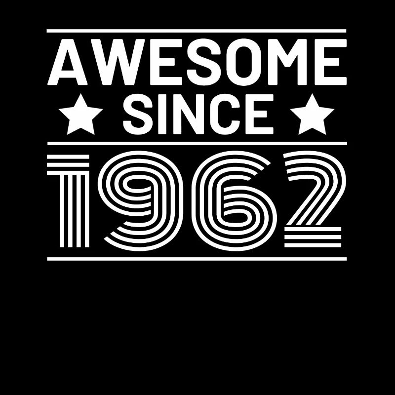Awesome since 1962 60th birthday retro