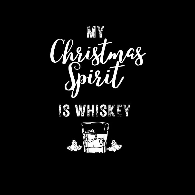 Funny Christmas Drinking Whiskey Liquor Drinker
