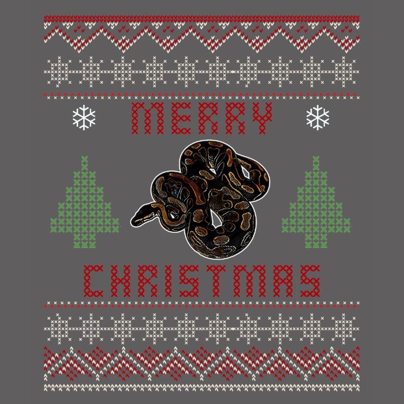 Ball Python Schlange Besitzer Weihnachten Pullover