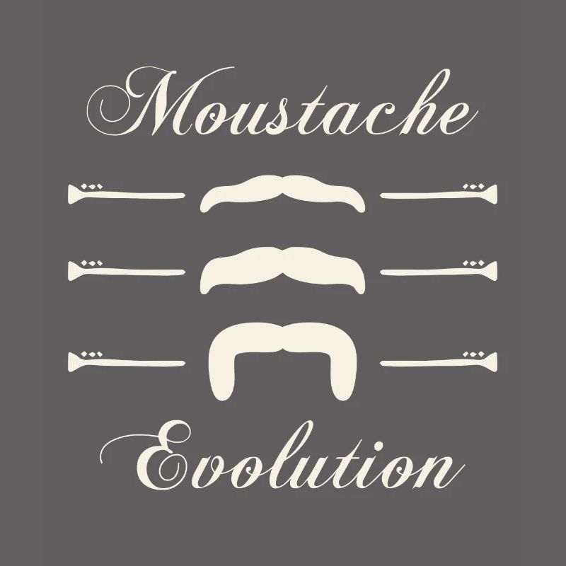moustaches évolution, Idée cadeau d'élégance.