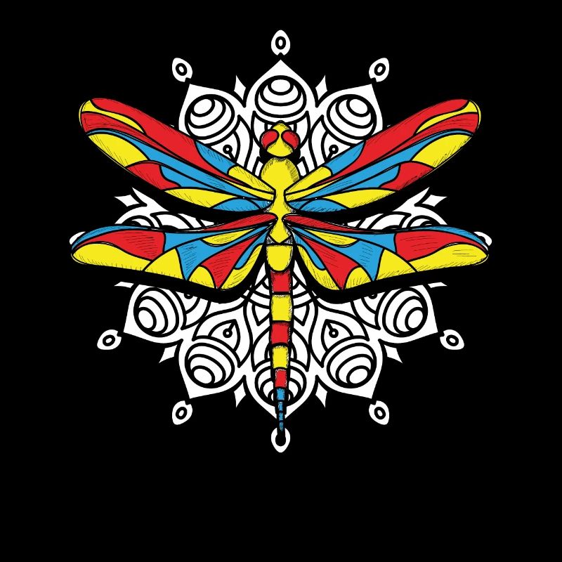 Libelle Libelle Libellen Mandala