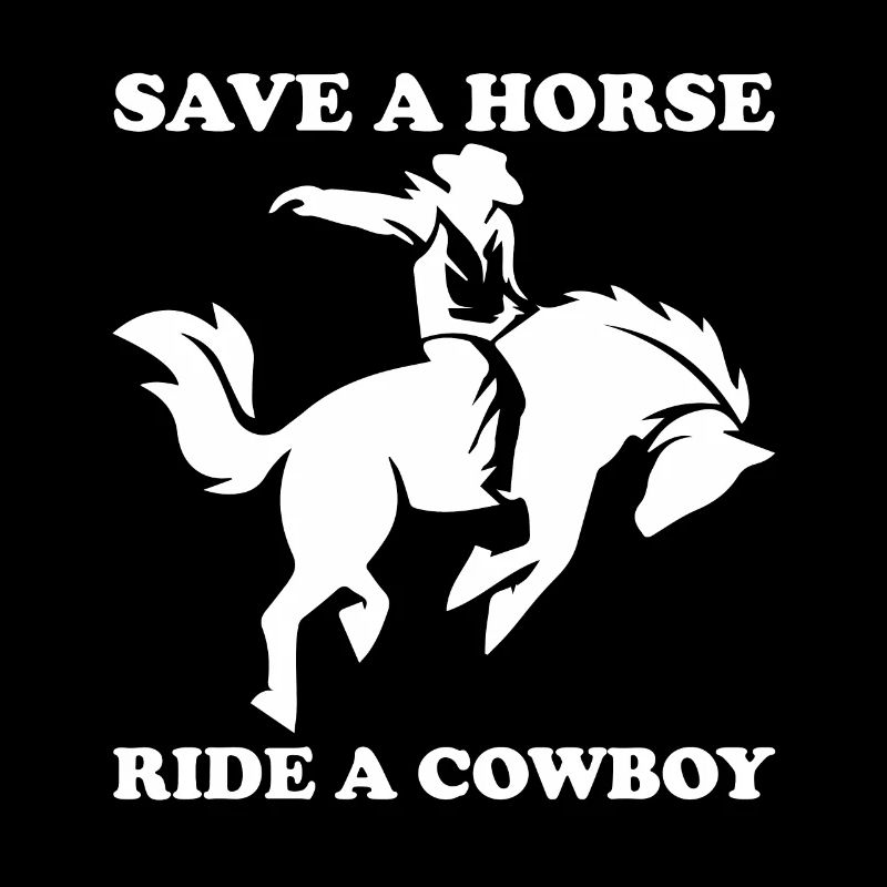 Rette Ein Pferd Reite Einen Cowboy - Pferd