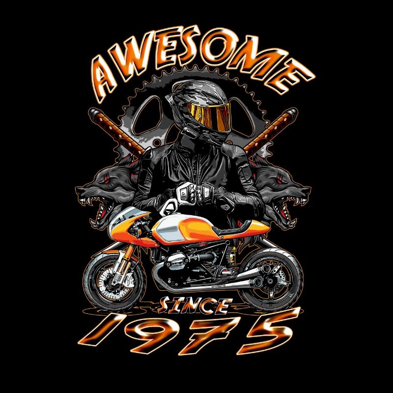 Awesome since 1975, Biker Geburtstag
