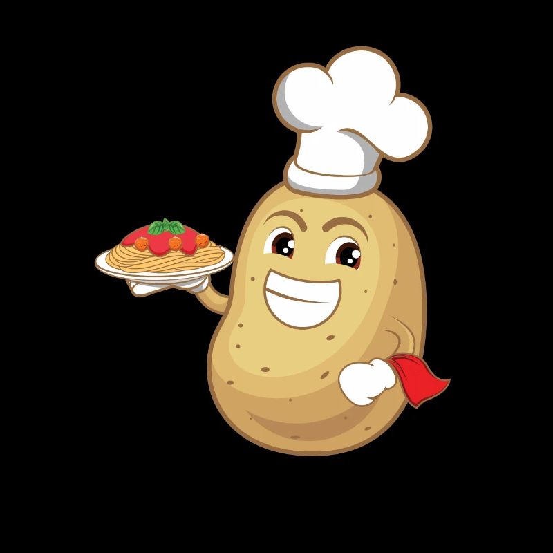 Potatoe Serving Spaghetti Restaurant Hobby Chef