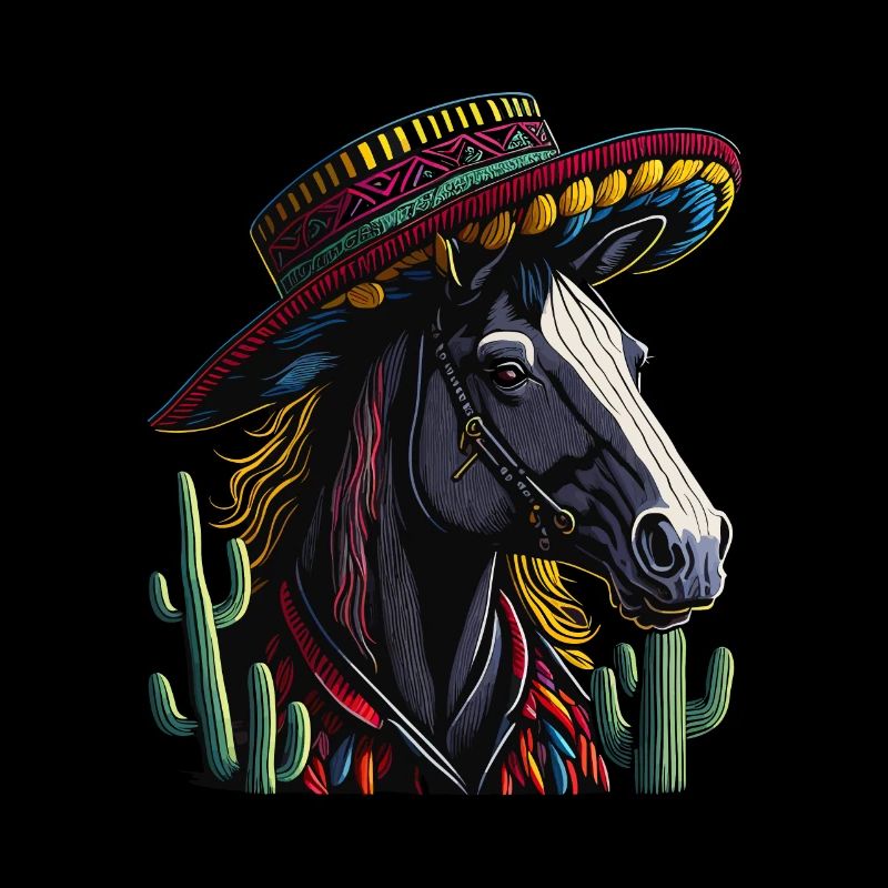 Cinco de Mayo Pferd nach mexikanischer Art mit
