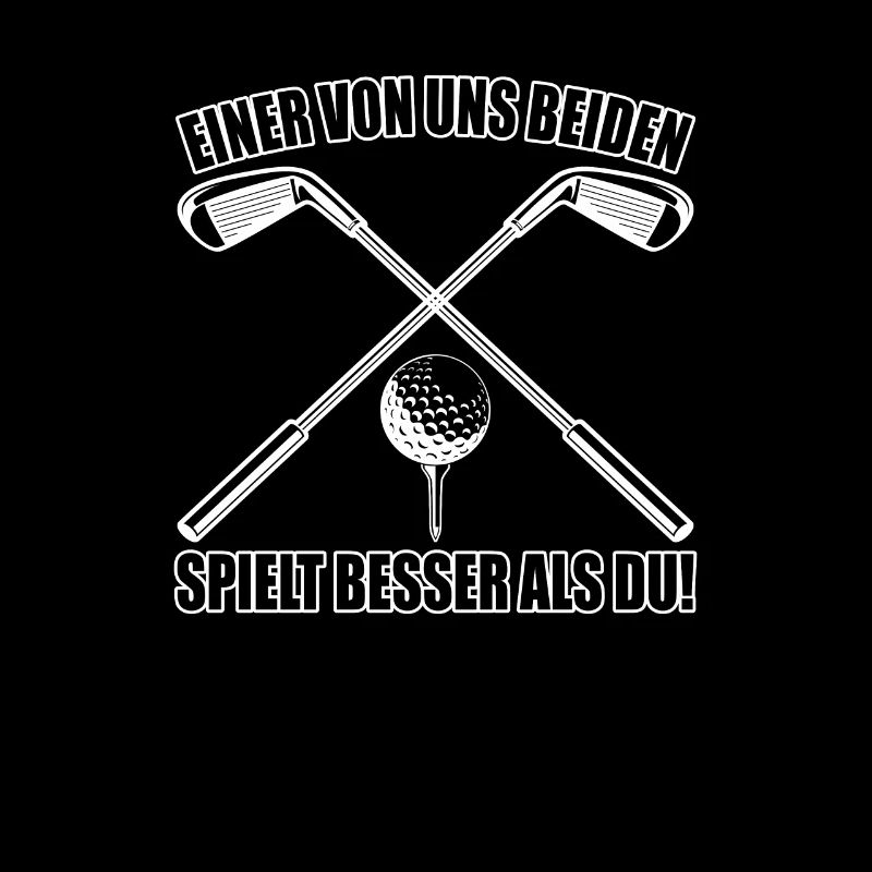 Einer von uns Beiden spielt besser - Golf Spieler