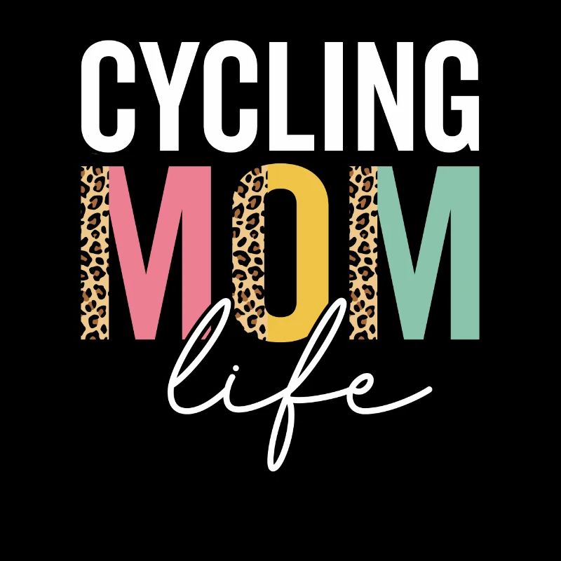 Cyclisme Maman Vie Léopard Guépard Drôle de cyclisme