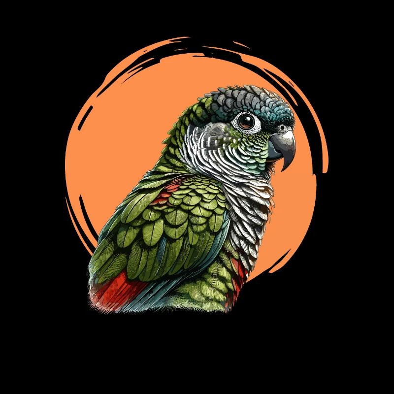 Art de conure à joues vertes